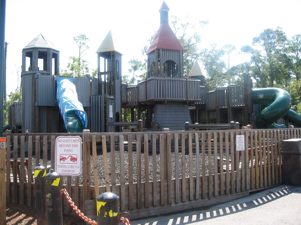 The kids will like the playground at The Village in Baytowne