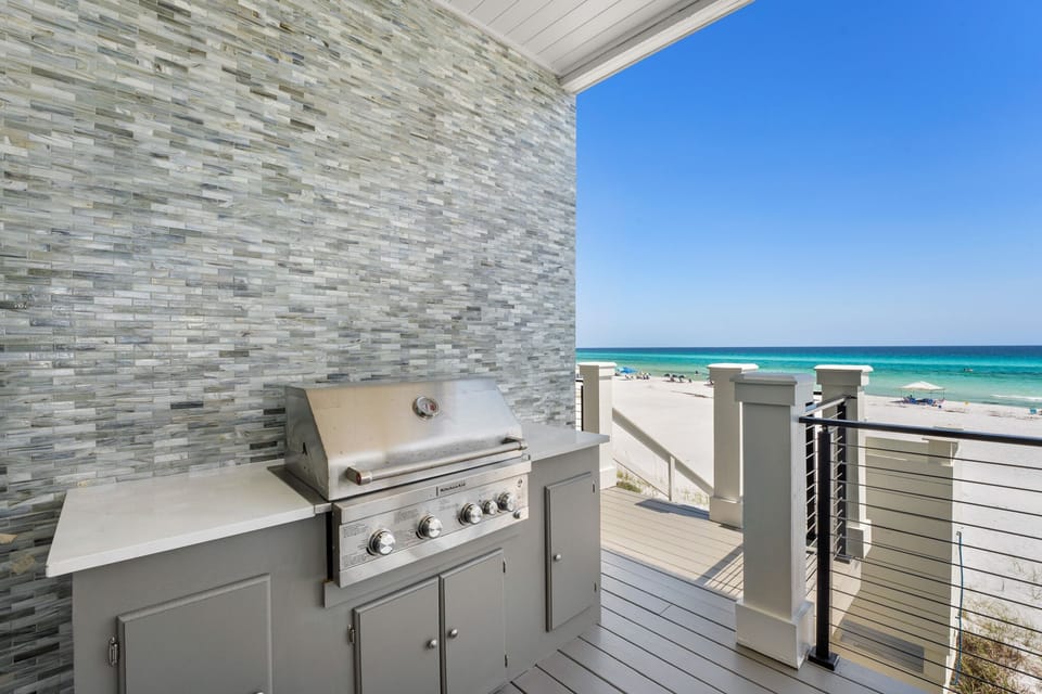 Brand new outdoor kitchen