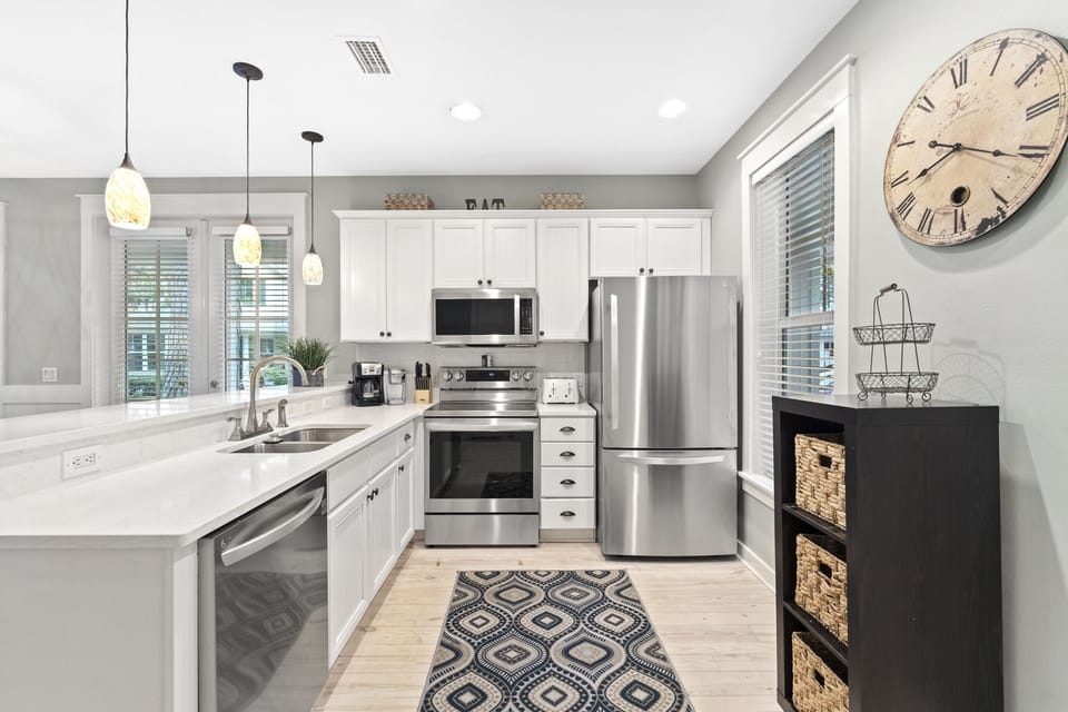 Bright and open kitchen