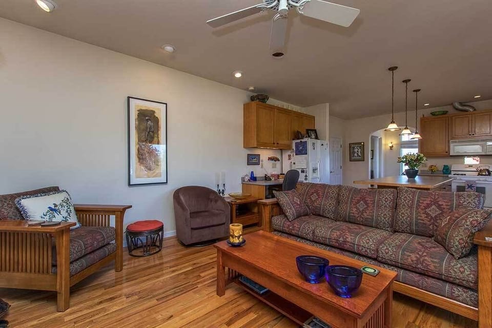 The family room adjoins the kitchen keeping everyone connected!