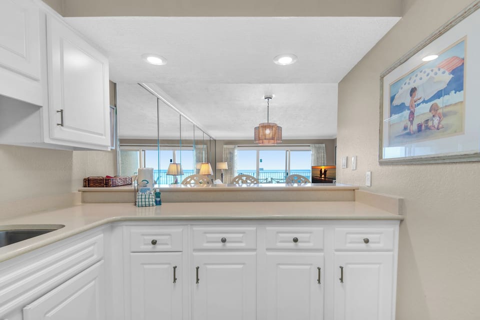 Kitchen to living room view