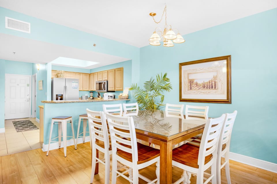 Dining table seats 8