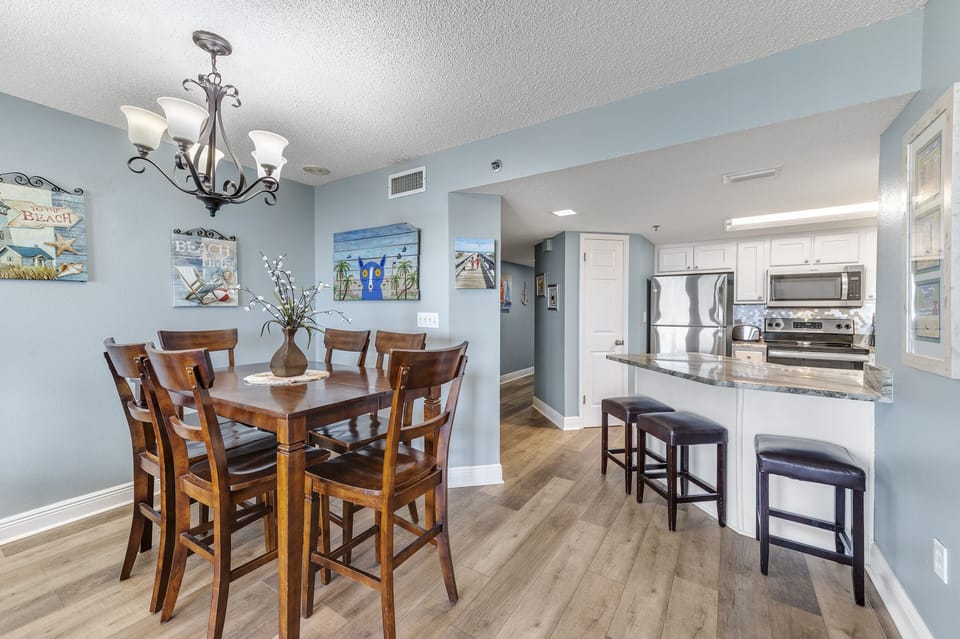 Dining Area offers Fantastic Views right from the table
