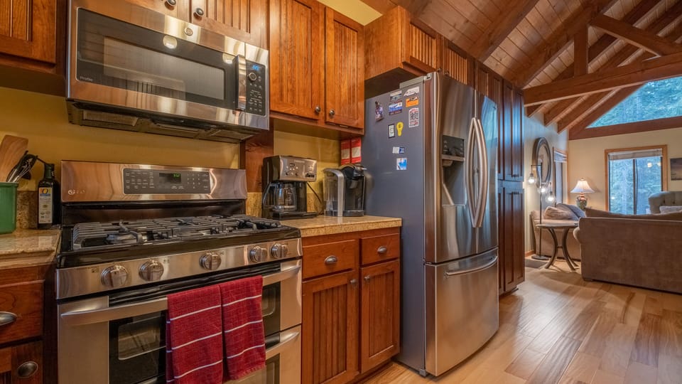 Kitchen with some of the Amenities: Tahoe Donner Vacation Lodge