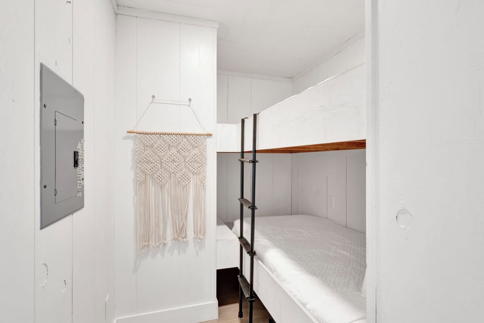 The bunk room features a Twin over Twin bunk bed - sleeps 2