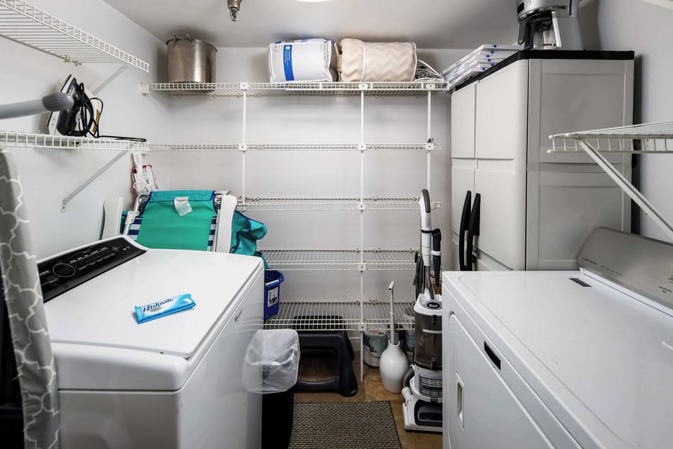 Laundry room with washer and dryer