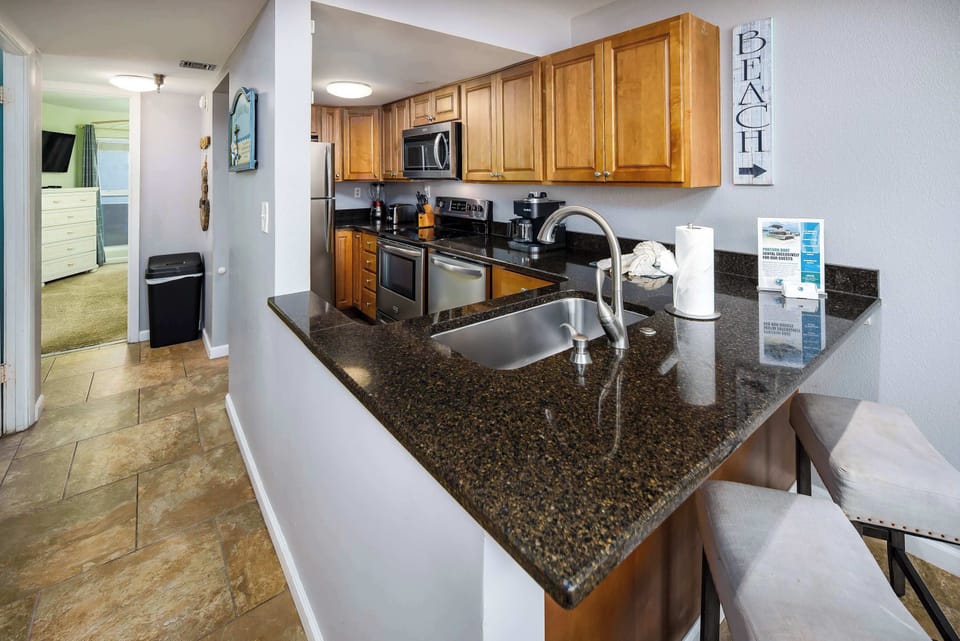 Fully stocked kitchen