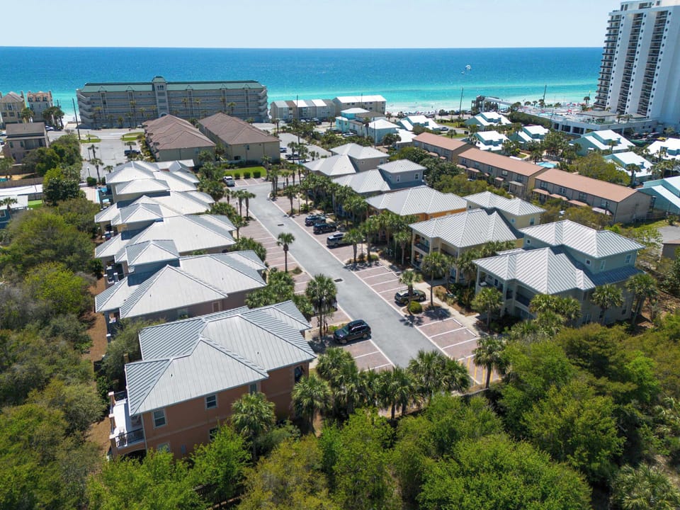 Aerial view Miramar Beach Villas