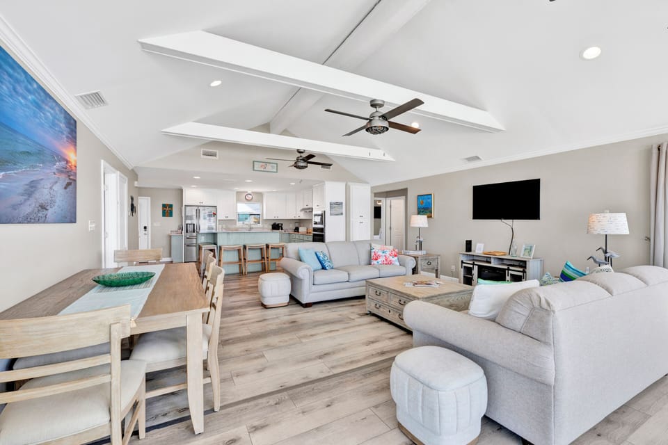 The spacious open-living concept offers plenty of space for your family
