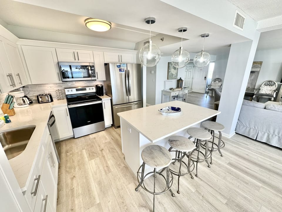 Fully stocked kitchen