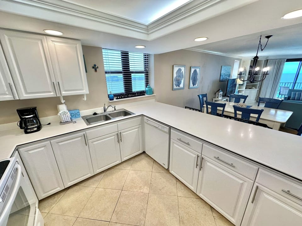 Fully stocked kitchen