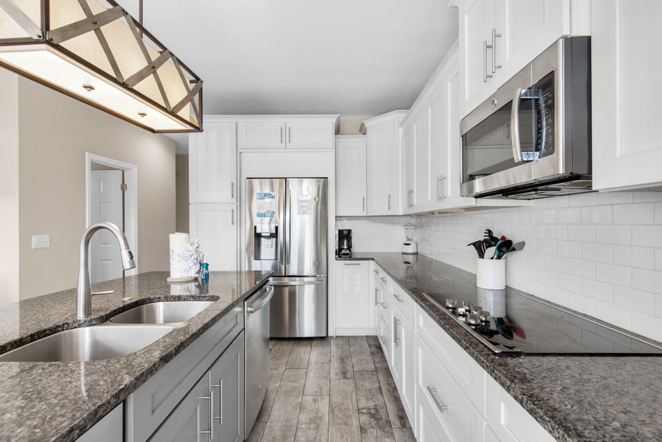 Kitchen is beautiful and ready for your chef