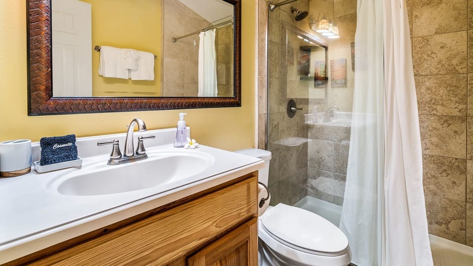 Bath with walk-in shower
