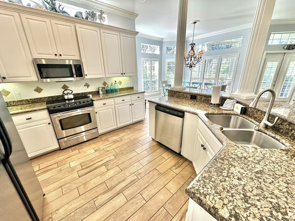 Fully stocked kitchen