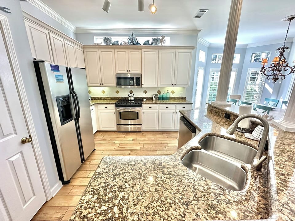 Fully stocked kitchen