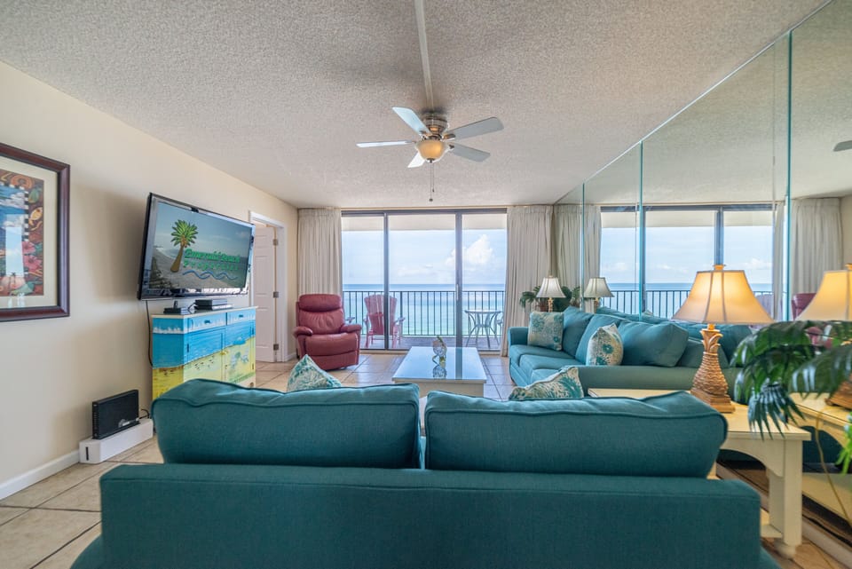 Beachfront views from the great room.