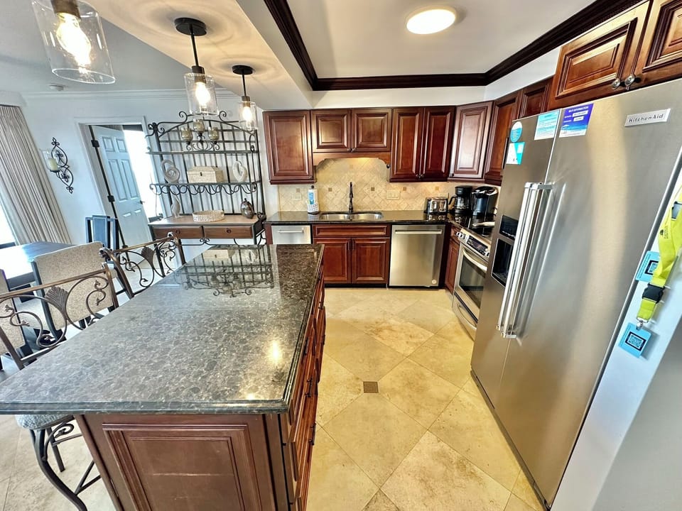 Fully stocked kitchen