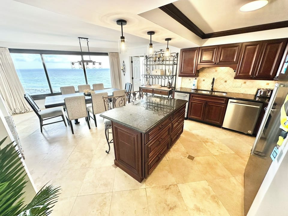 Fully stocked kitchen
