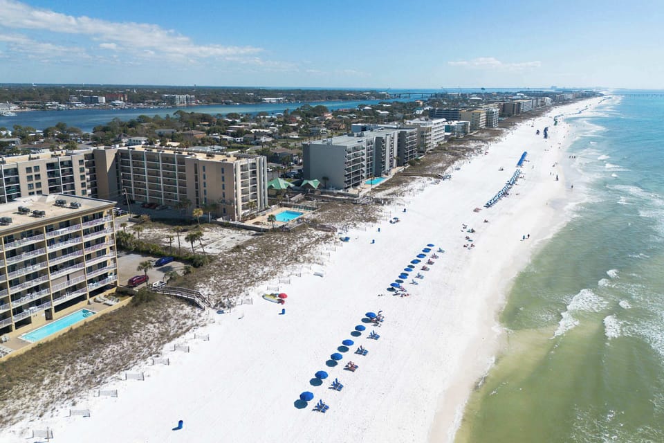Aerial views of Emerald Isle beaches