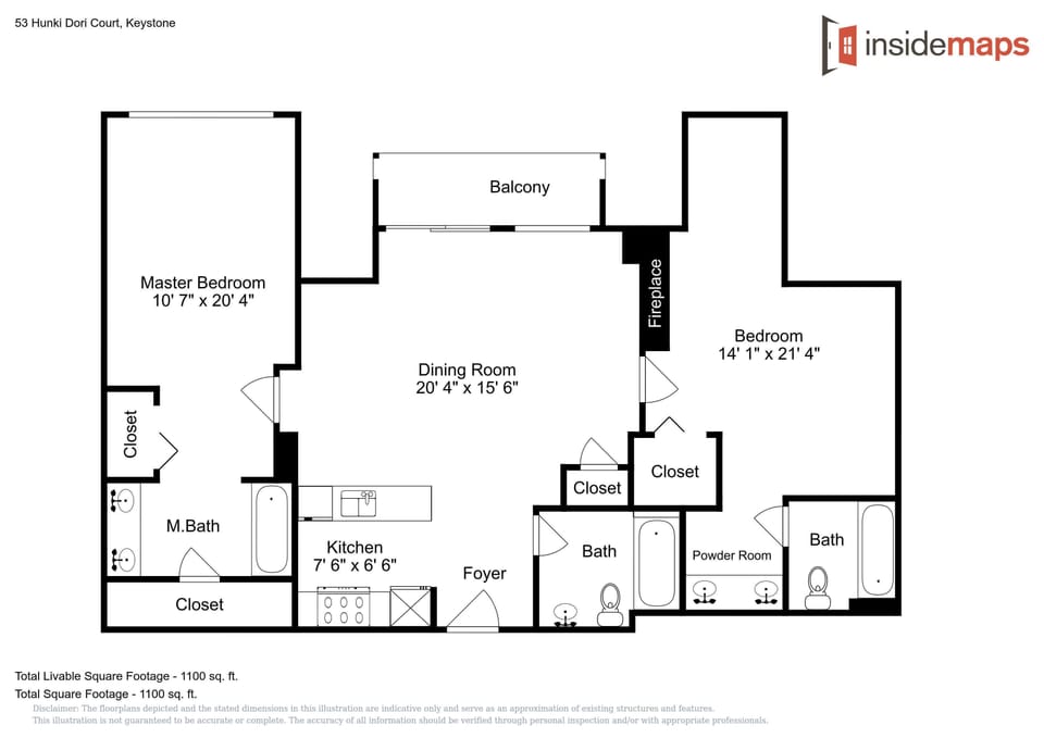 This detailed floor plan shows your spacious layout with master suite, second bedroom, and open living areas.