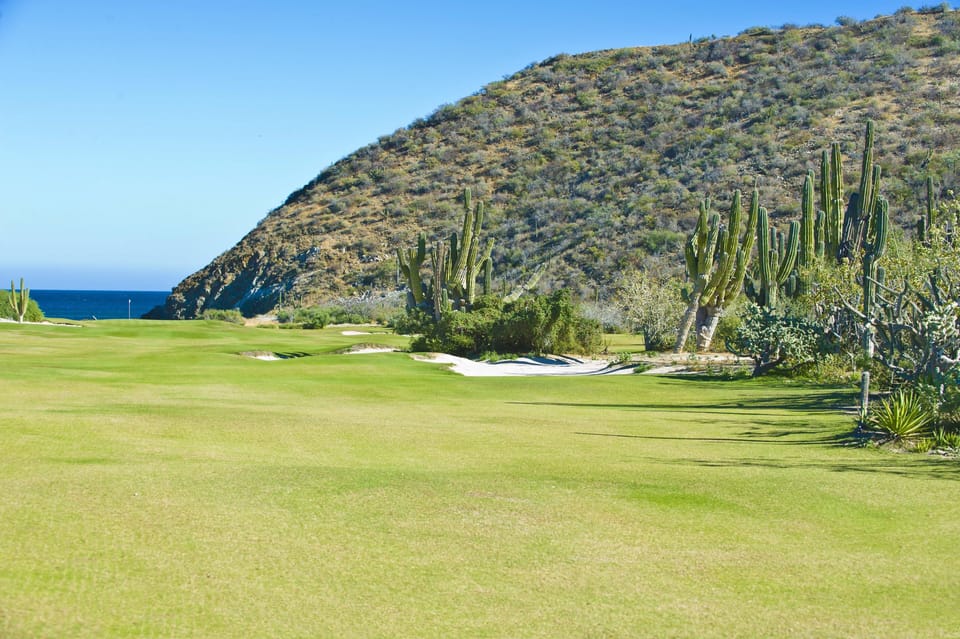 Close by, a beautiful new Tom Doak-designed golf course