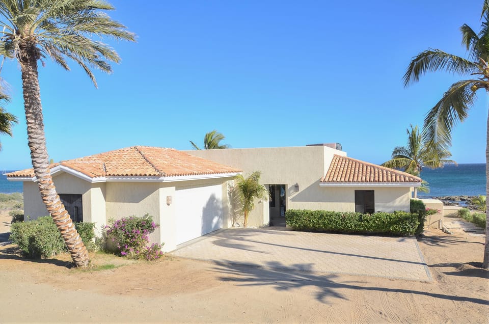 Don't be deceived by the simple lines of the Villa from out front