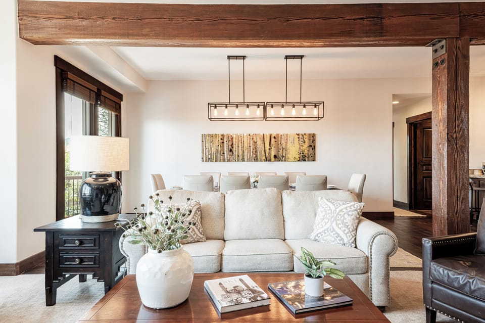 Silver Star Living Room with modern decor, comfortable furniture & lots of light