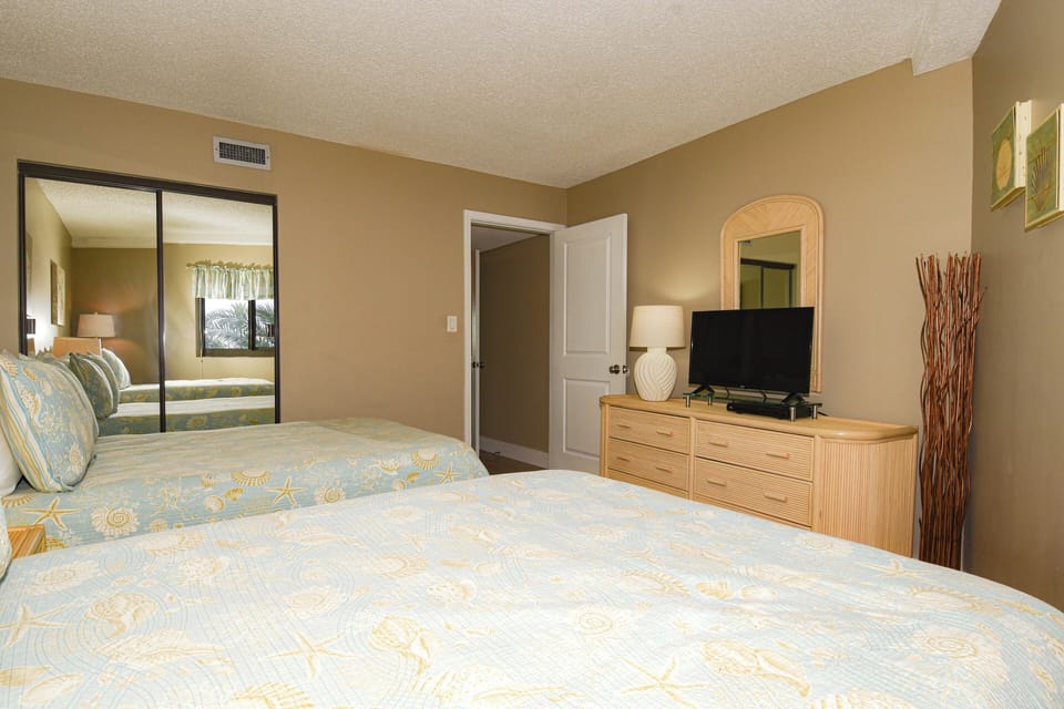 Edgewater Beach 301- Guest Bedroom with TV