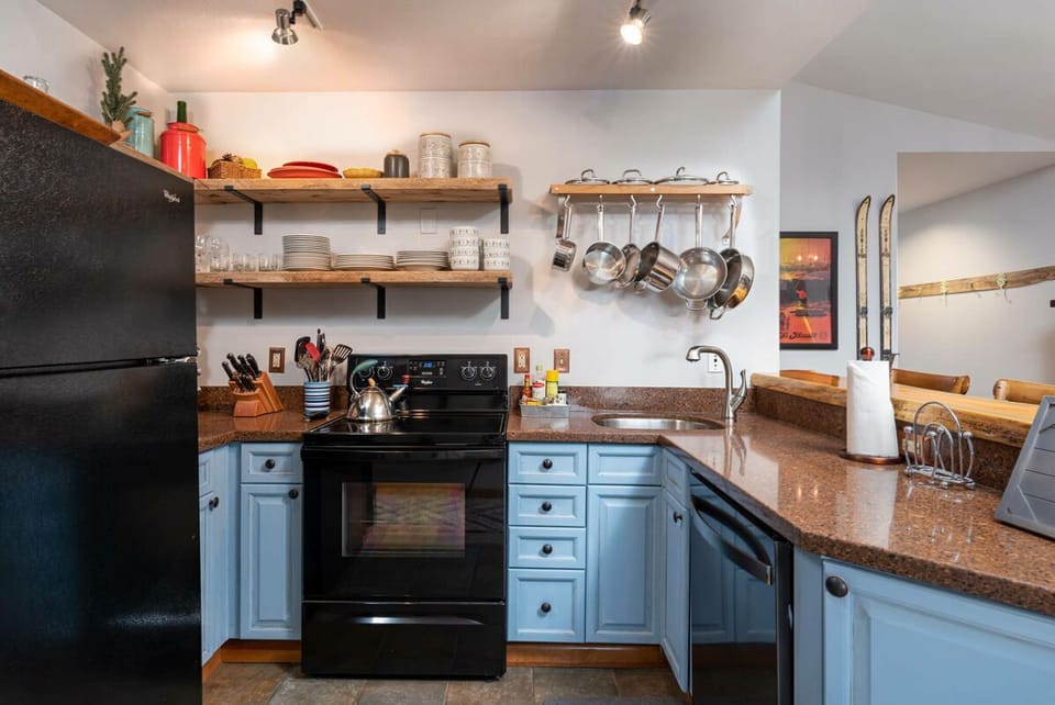 Enjoy the full size kitchen
