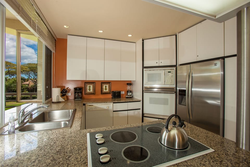 Stainless steel oven and microwave have been installed since thi