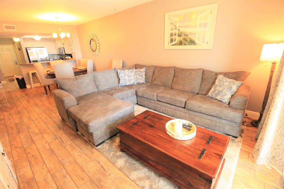 Spacious living and dining