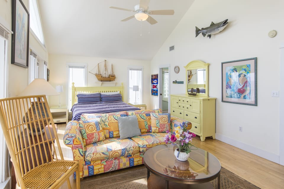 Master bedroom seating area