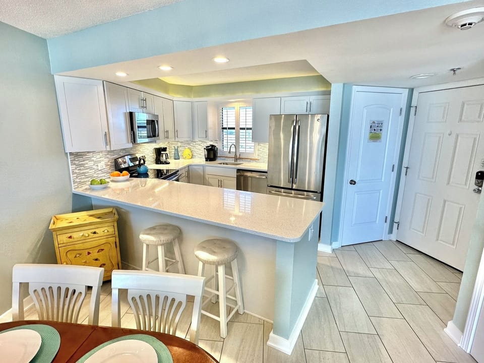 Fully stocked kitchen