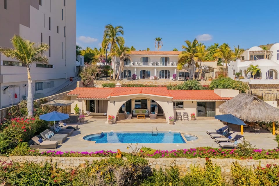 Bird's eye view of villa