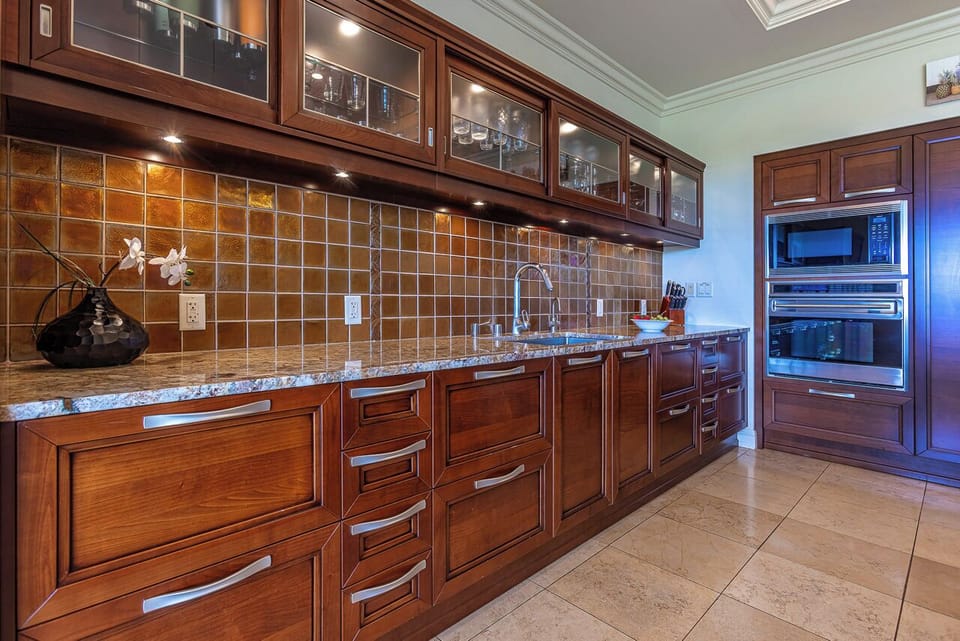 Open Kitchen with top of the line appliances