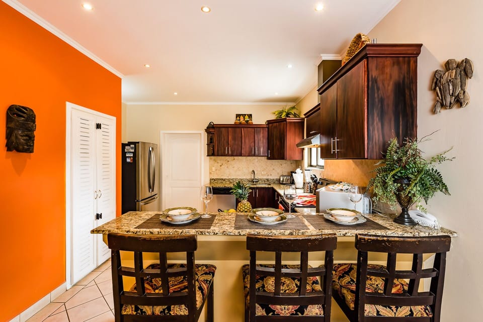 Enjoy breakfast at this breakfast bar.