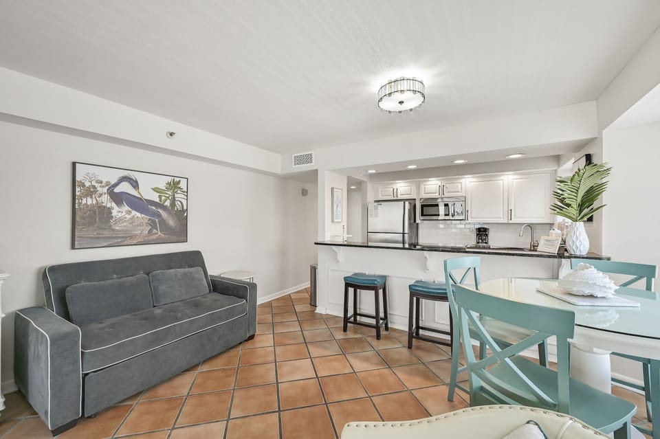 Open Concept Living, Dining, & Kitchen Area