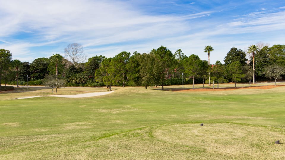 Golf Course View from screened porch from one of 4 golf courses on the resort.