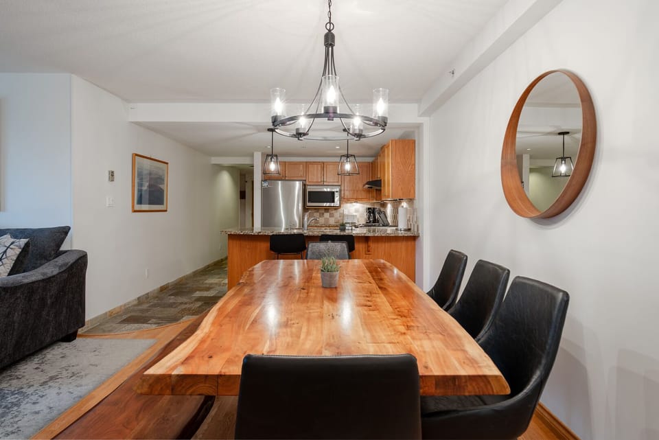 Elegant yet functional with seating for family or friends.