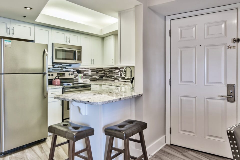 Convenient breakfast bar