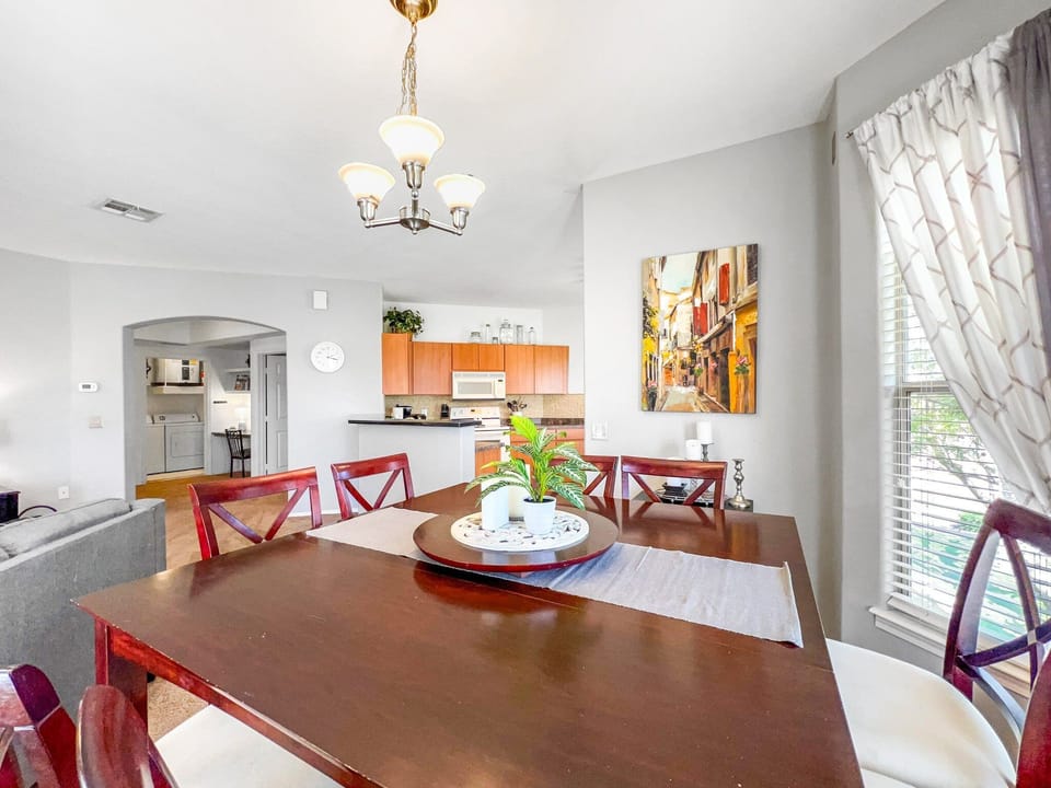 Enjoy dining in with friends and family in this spacious layout. Order in! Live it up!