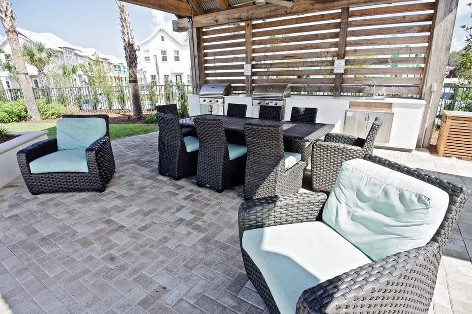 Propane Grills at the Pool