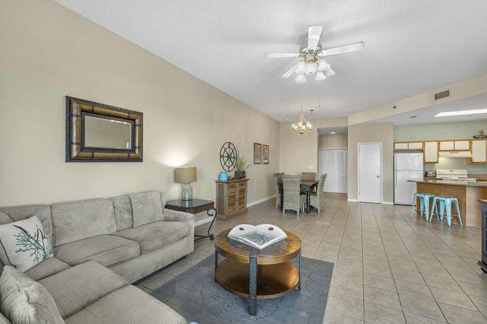 Spacious Living Room with Sleeper Sofa