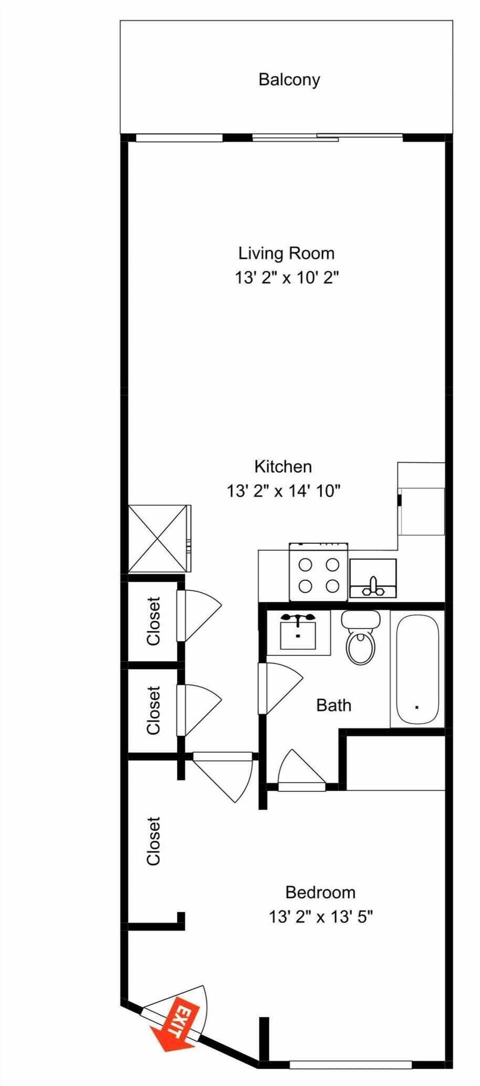 Beach Racquet B219 - Floor Plan