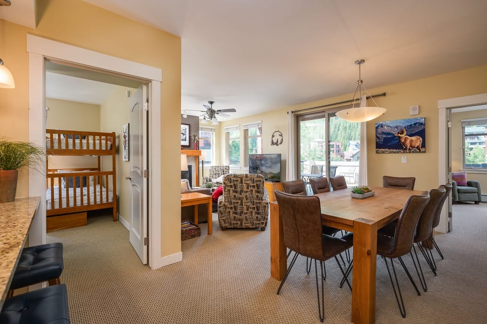 Room for eight at the dining room table