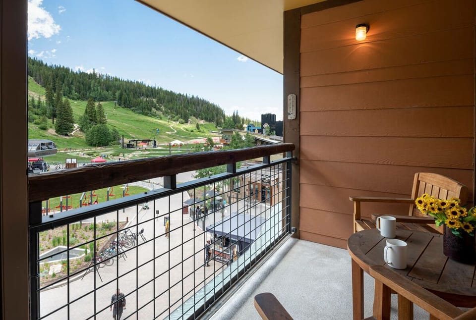 Enjoy slopeside views from your private balcony