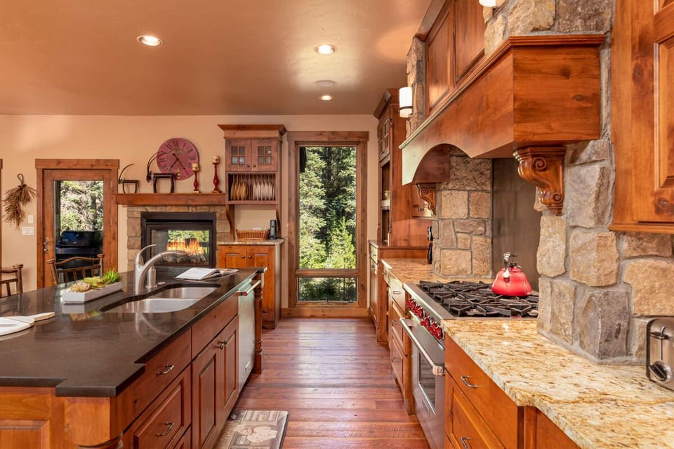 High-end kitchen with new appliances