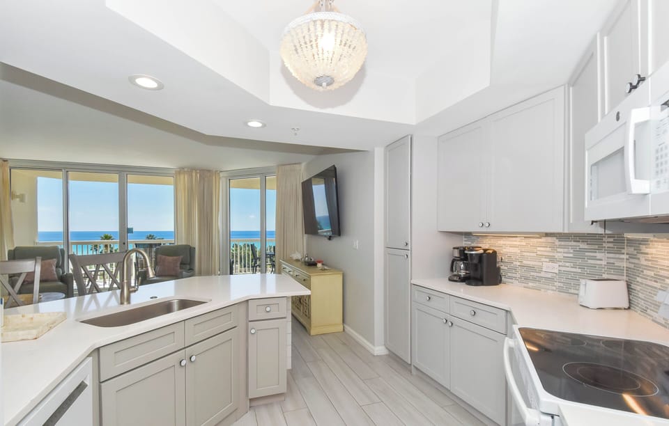 Silver Shells St. Croix 503 - Kitchen with Gulf Views