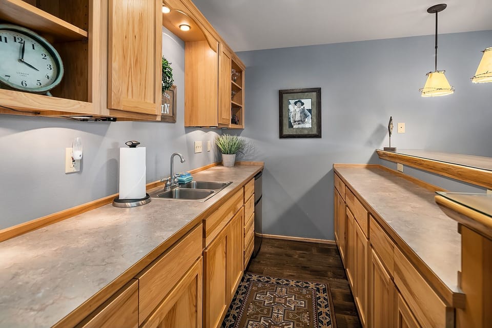 Tall Pines: - Bar in the downstairs bonus room.
