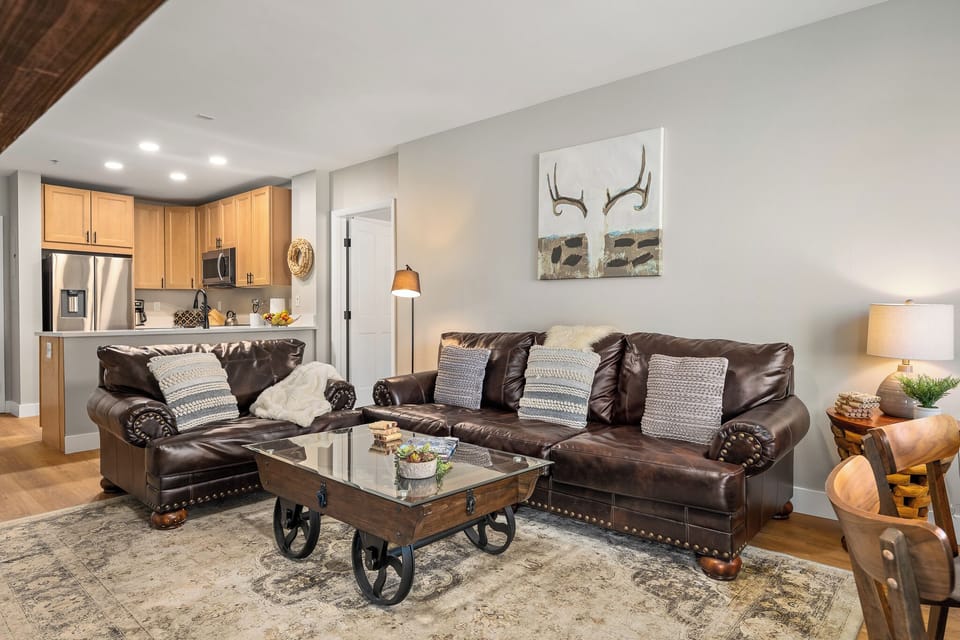Comfy leather furnishings